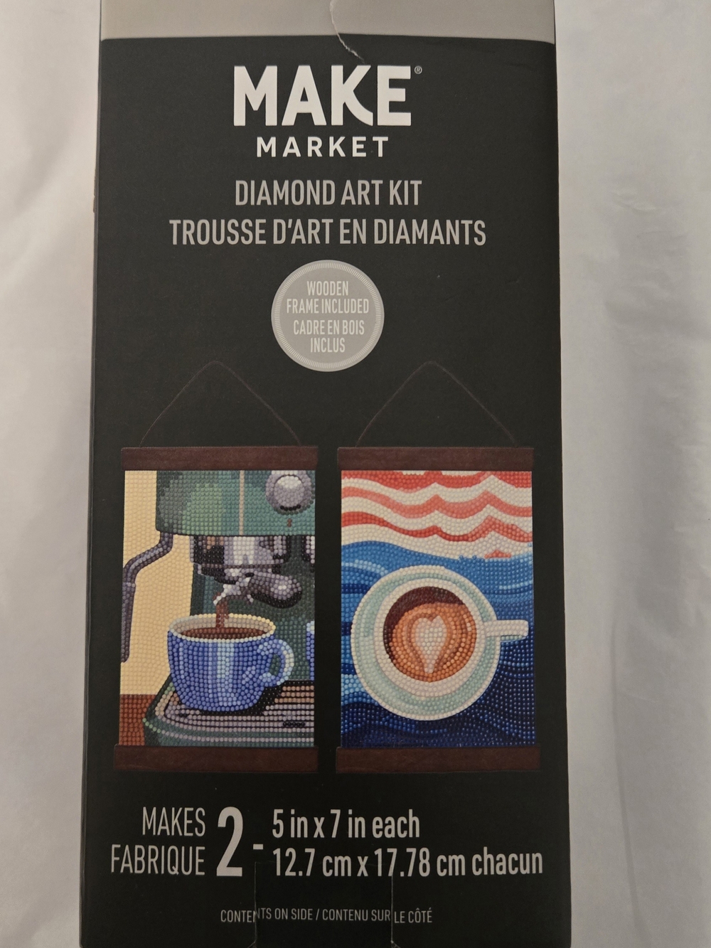 Diamond Art Kit by Maker's Market- Coffee Design (Multicolor)